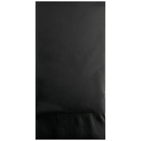 TOUCH OF COLOR Black Guest Towels, 4"x8", 192PK 95134